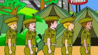 Five Little Soldiers  Nursery Rhymes for Children  Kids Songs  Nursery Kids Rhymes by PoPoPlay [upl. by Esertap]