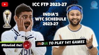 ICC FTP 202327 Schedule  Indias WTC 2527 Fixture  ICC Tournament Date Till 2031 [upl. by Attemaj834]