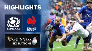 Scotland v France  Match Highlights  2022 Guinness Six Nations [upl. by Cornie]