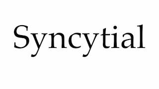 How to Pronounce Syncytial [upl. by Ume728]