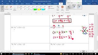 Factoring examples 4  9 quotxquot method [upl. by Beyer]