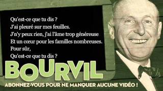 Bourvil  Pour sûr  Paroles Lyrics [upl. by Dreda]