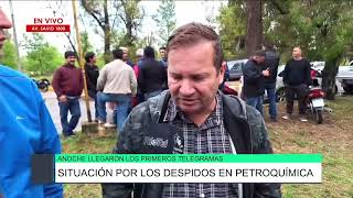 Situación por los despidos en Petroquímica UOCRA y Domínguez Hno [upl. by Ainak]