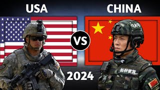 USA vs China Military Power Comparison 2024  China vs USA Military Power 2024 [upl. by Asilrac]