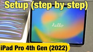 iPad Pro 4th Gen 2022 How to Setup step by step [upl. by Airakaz]