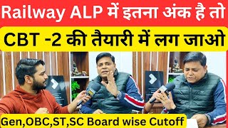 Railway alp exam Cutoff category wise board wise देख लो Navinkumarsingh [upl. by Elinet]