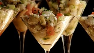 Ceviche mit Garnelen und Jakobsmuscheln [upl. by Assirralc]