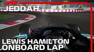 F1 2021 Jeddah Street Circuit  Lewis Hamilton Onboard [upl. by Marcy750]