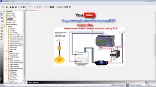 PLC Programming Tutorial Bangla Class 06 Automatic water pump control using PLC [upl. by Charla]