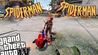 GTA IV Sensational Spiderman Mod  Black Spiderman Mod  Spiderman vs Spiderman [upl. by Zanahs]