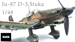 Junkers Ju87 Stuka 148 Hasegawa Hobby 2000 Model aircraft full build [upl. by Nevets361]