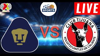 Pumas vs Club Tijuana Live Score [upl. by Garrot]