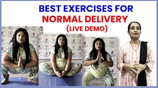 Best Exercises for Normal Delivery Live Demo Dr Asha Gavade [upl. by Ahsatal]