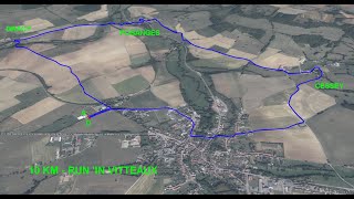 RUN IN VITTEAUX  PARCOURS 2024 DU 10KM [upl. by Strade]