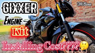 Suzuki Gixxer engine Kit modification cost  gixxer monotone modified  bikelover bikereview [upl. by Bushore575]