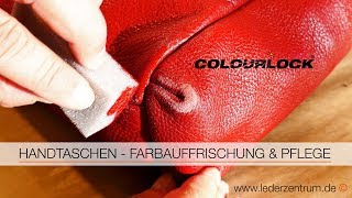 HANDTASCHEN LEDERPFLEGE Anleitung  COLOURLOCK [upl. by Neerual]