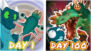 I Played 100 Days of Spore as a DRAGON [upl. by Tnirb824]