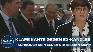 UMSTRITTENE EHRUNG 60 Jahre in der SPD  PutinFreund Gerhard Schröder ein wuder Punkt für Partei [upl. by Ana]