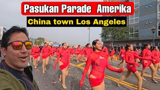 PARADE CHINESE NEW YEAR di LOS ANGELES 🇺🇸 [upl. by Kaiulani936]