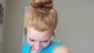 Quick Simple and Easy Twisted High Bun [upl. by Innej]