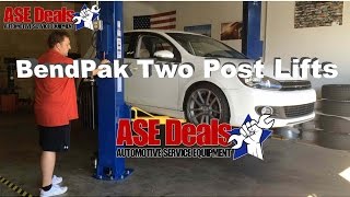 BendPak XPR10ASLP Two Post Car Lifts From ASEDeals [upl. by Willi]