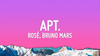 ROSÉ amp Bruno Mars  APT Lyrics [upl. by Anyah]