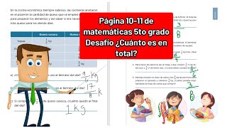 🧮 Desafíos matemáticos página 10 y 11 de quinto grado [upl. by Ecenahs]