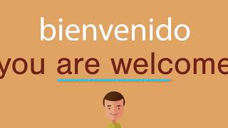 Cómo se dice bienvenido en inglés [upl. by Kalli]