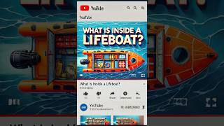 What’s Inside Lifeboat lifeboat maritime lifeatsea maritimelife interestingfacts sailing [upl. by Bevon]