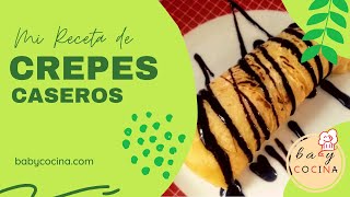 Receta de CREPES crêpes Caseros 🥞  Para 1 2 3 o 4 Personas  Fáciles y Deliciosos [upl. by Zandt]