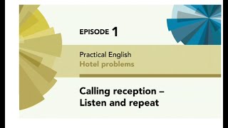 English File 3rdE  Pre Intermediate  Practical English E1  Hotel problems Calling reception [upl. by Llennoj]