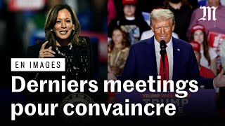 Les tout derniers meetings de Trump et Harris de la présidentielle américaine 2024 [upl. by Peppie]