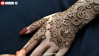 easy mehndi designs back side  mehandi ka design  mehndi design simple  Mehndi ki design mehndi [upl. by Orlando]