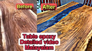 Table epoxy making step by step simply [upl. by Seabrooke]