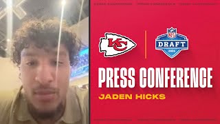 DB Jaden Hicks Introduction Press Conference  2024 NFL Draft [upl. by Cathie]