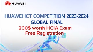 Register yourself for the Huawei ICT Competition  200 HCIA exam Free for Hitec University Students [upl. by Einahpet]