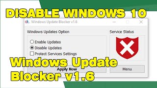 Cara Disable Update Windows 10 dg Windows Update Blocker v16 [upl. by Oballa659]