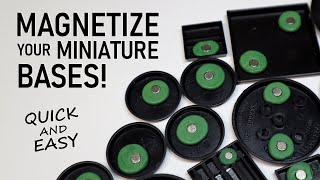 How to MAGNETIZE your Miniature Bases for Storage and Transport Quick and Easy [upl. by Clercq]