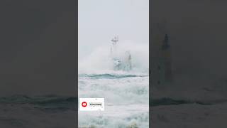 Massive waves hammering the O S 35 Bulk Carrier grounded😲 [upl. by Stinky]