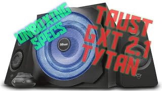 Trust GXT 628 21 Gaming Speakers 120W Unobxing amp First Impressions [upl. by Ishmul187]