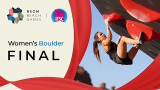 Womens Boulder final  NEOM 2024 [upl. by Lukash]