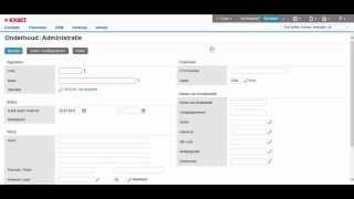 Een nieuwe administratie aanmaken in Exact Online [upl. by Ellener]
