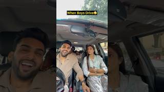 Ye ladke bharosa Kyu nhi krte ladkiyo k driving par youtube comedy shortvideo youtubeshorts [upl. by Einahc]