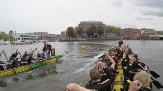 Bristol NL 3 5K Dragon Boat Race Amathus Boat Head Cam 2018 [upl. by Victoir]