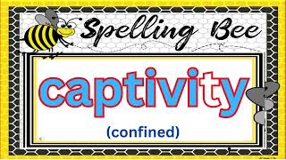 Spelling Bee Word List  List 9 for Grades 1 to 3 [upl. by Azmah860]