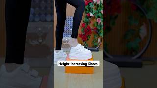 White High Sole Shoes For Fresh Style 🤩 sheshoe highsoleshoes whiteshoes shorts shoes fashion [upl. by Suneya]