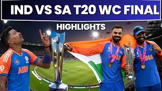 🔴 IND VS SA Highlights  T20 World Cup Final 2024  India vs South Africa T20 WC Final Highlights [upl. by Light]