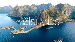 Northern Islands 4K  Drone  Faroe Lofoten amp Senja [upl. by Inuat568]