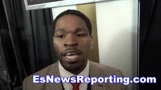 Shawn Porter Im Not A Big Talker Glad My Dad Is There  EsNews Boxing [upl. by Nyllij]