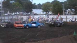 2009 Clay County Fair Vermillion SD Demolition Derby Heat 4 [upl. by Nohtan]